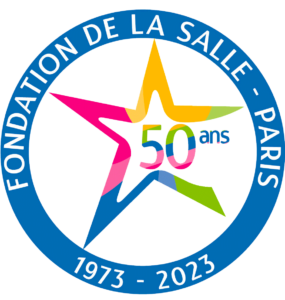 Logo des 50 ans de la fondation La Salle